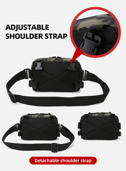Gilet-Sac de Pêche — multi-poches, camouflage