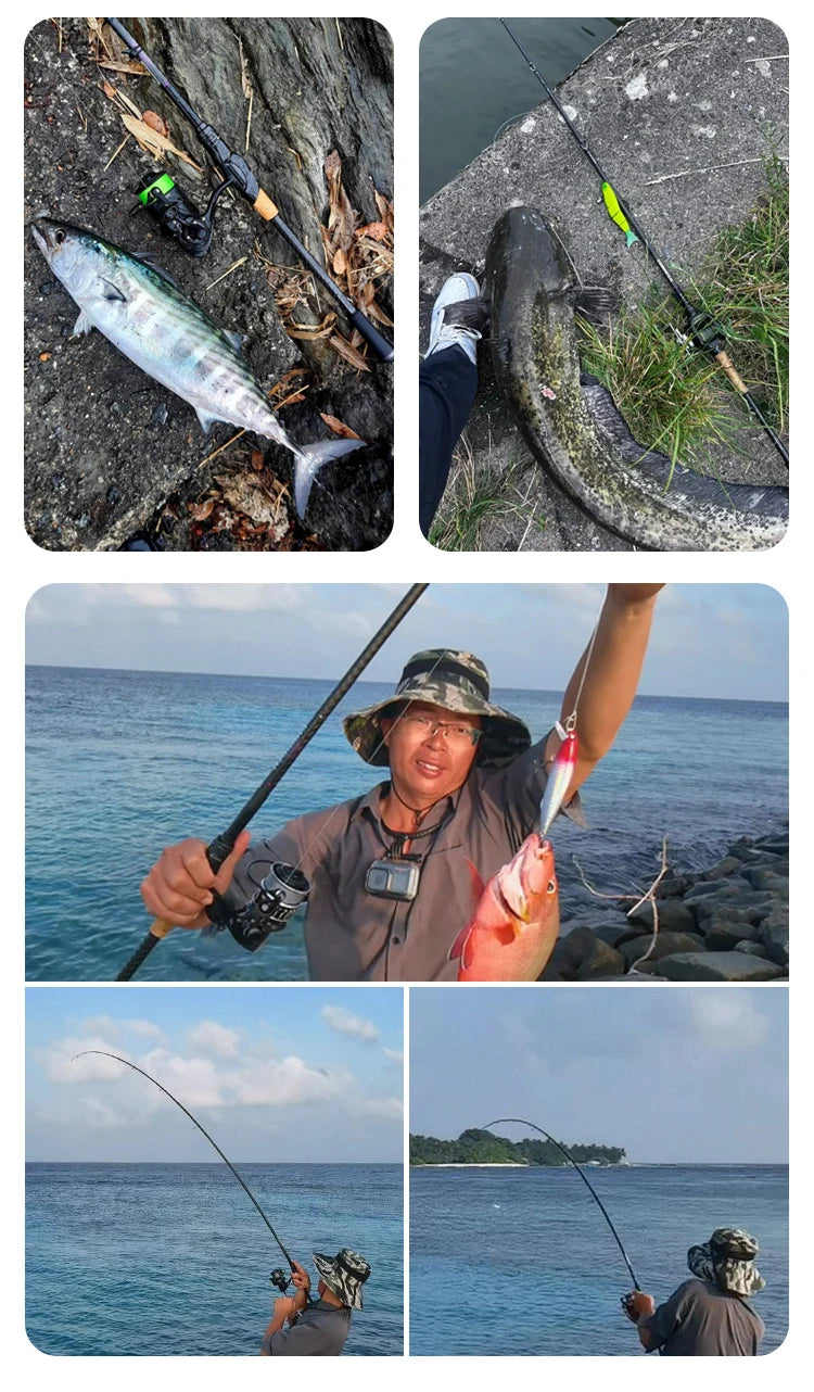 Canne PURELURE SHARPEN Travel — soft lure, anneaux Fuji