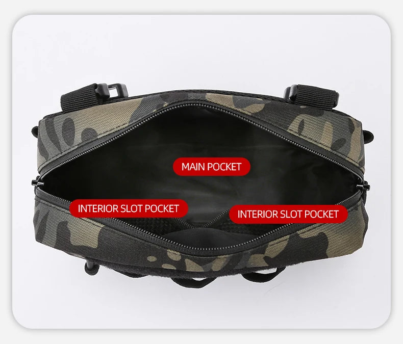 Gilet-Sac de Pêche — multi-poches, camouflage