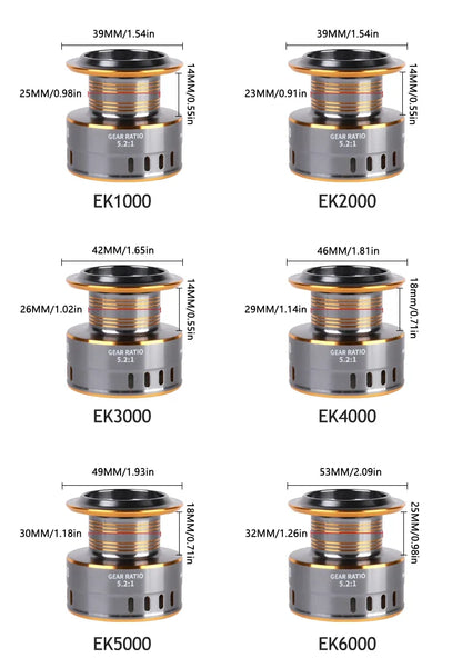 Moulinet Spinning Ultra Light Pro — 1000 à 7000, drag 12 kg