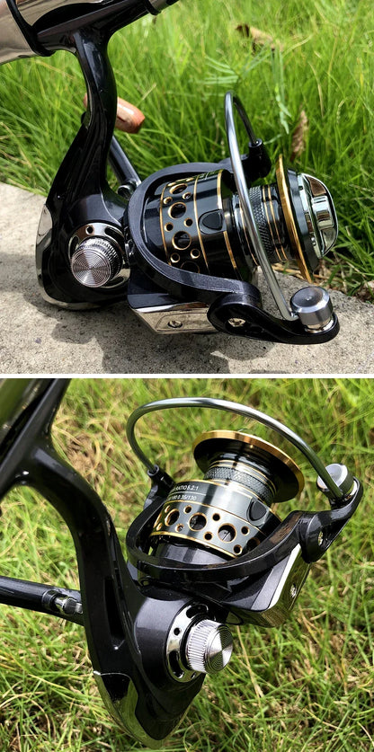 Canne Spinning Combo + Moulinet — carbone 1,8 à 3,6 m