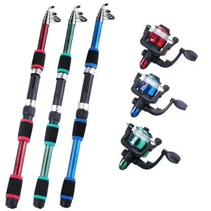 Canne à pêche Enfant — kit complet télescopique + moulinet