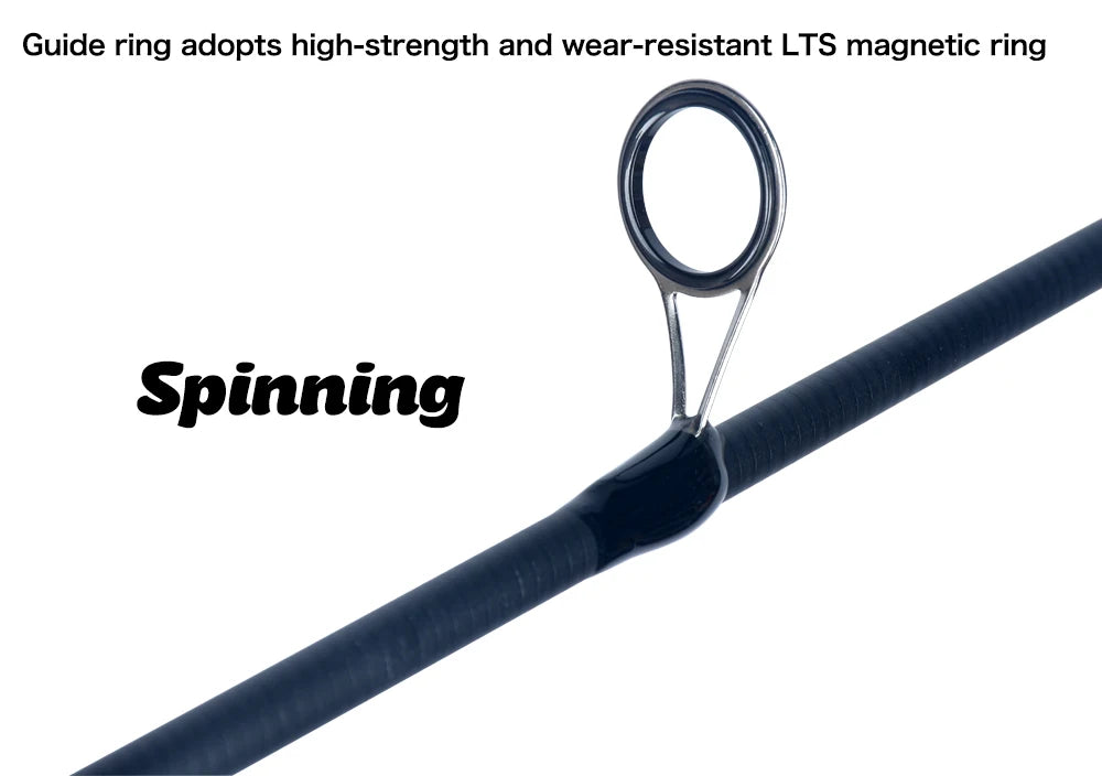 Canne à pêche Carbone Ultra-Légère — 1,8 à 2,4 m, spinning & baitcasting