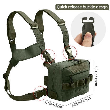Gilet-Sac de Pêche — multi-poches, camouflage