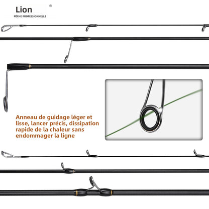 Canne LEOFISHING UL Carbon — bait finesse, 1,56 à 1,8 m