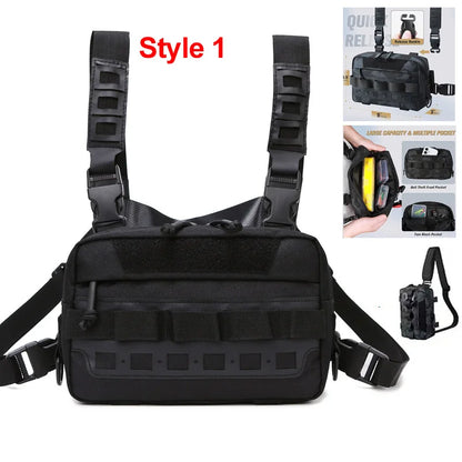 Gilet-Sac de Pêche — multi-poches, camouflage