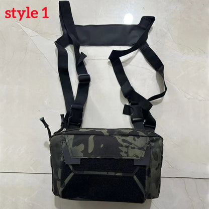 Gilet-Sac de Pêche — multi-poches, camouflage