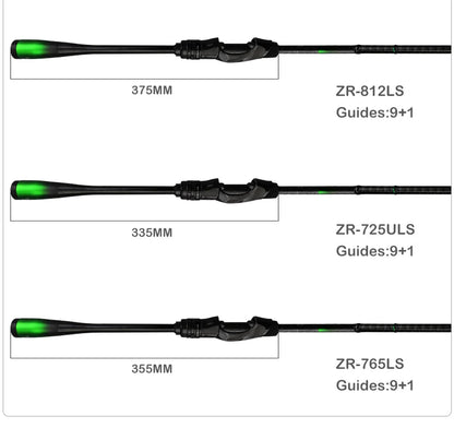 Canne PURELURE ZERO — carbone haute densité, lancer longue distance