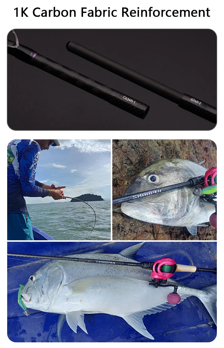 Canne PURELURE SHARPEN Travel — soft lure, anneaux Fuji