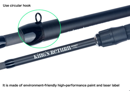Canne à pêche Carbone Ultra-Légère — 1,8 à 2,4 m, spinning & baitcasting