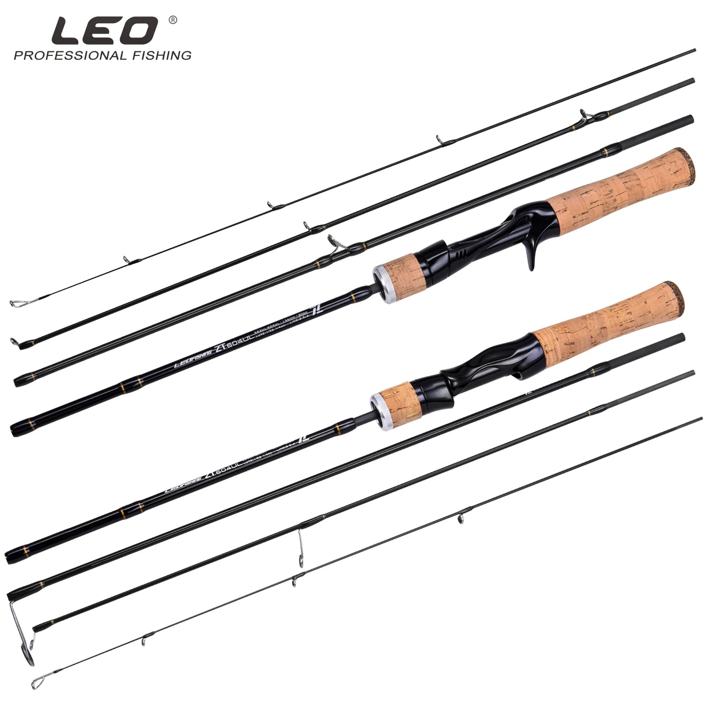 Canne LEOFISHING UL Carbon — bait finesse, 1,56 à 1,8 m
