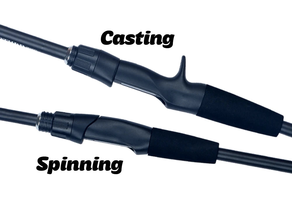 Canne à pêche Carbone Ultra-Légère — 1,8 à 2,4 m, spinning & baitcasting